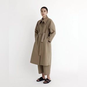New 7115 By Szeki Trench Coat Color: tan Size: S